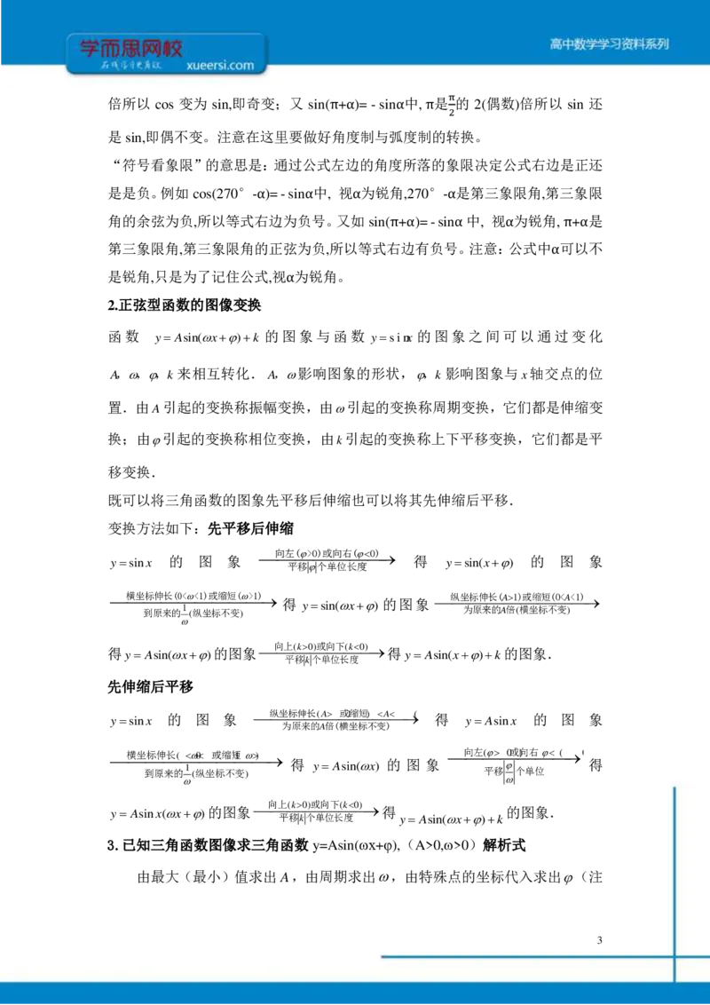 《三角函数总结-dbad04e8c56a_学而思高三全套_2019年高三暑假直播_2019-暑高二升高三理科数学一轮复习直播凌云班(全国)10讲王侃》第3页预览