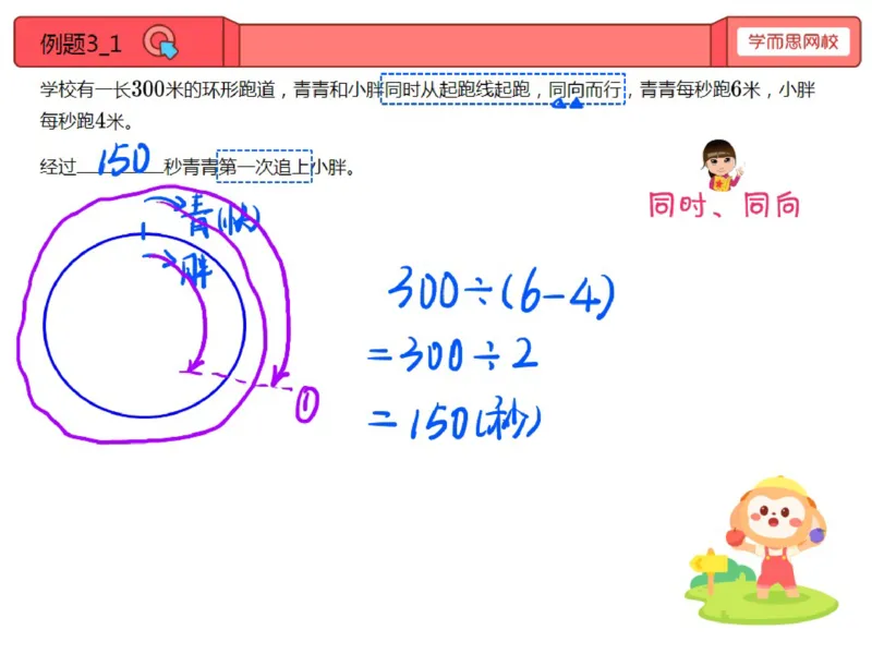 《第4讲_操场上的路程速度与时间（环形跑道）笔记-1fbb93b5abe4_小学学而思全套_四年级全套_四年级2020年暑-2021年的直播课_2020年秋季课程四年级_2020年秋季课程四年级数学_第4讲资料》第9页预览