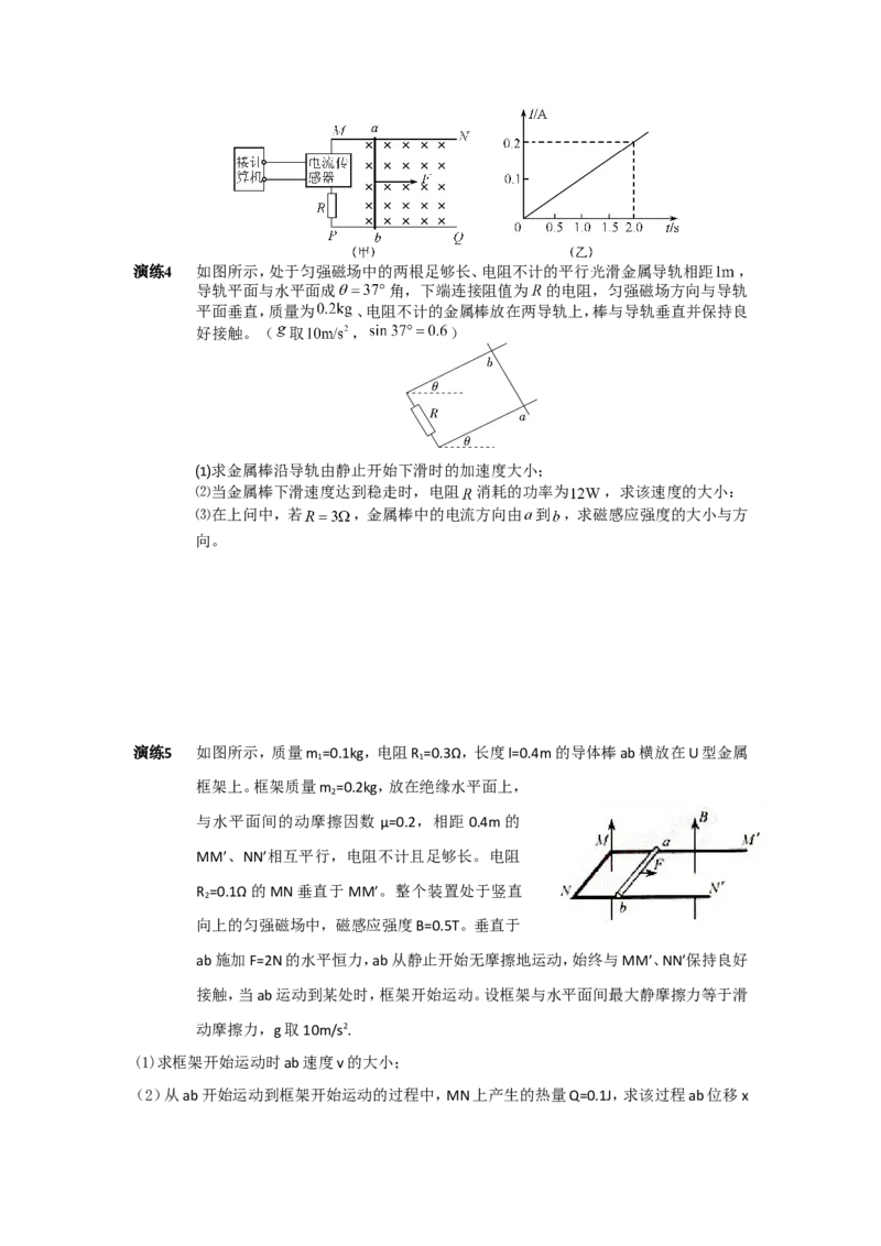 《52作业_学而思高三全套_高三录播课程各种版本_高三一轮二轮_21630=11964高考物理一轮总复习(含动量部分）-于亮61讲_第52讲：电磁感应的力学综合》第2页预览