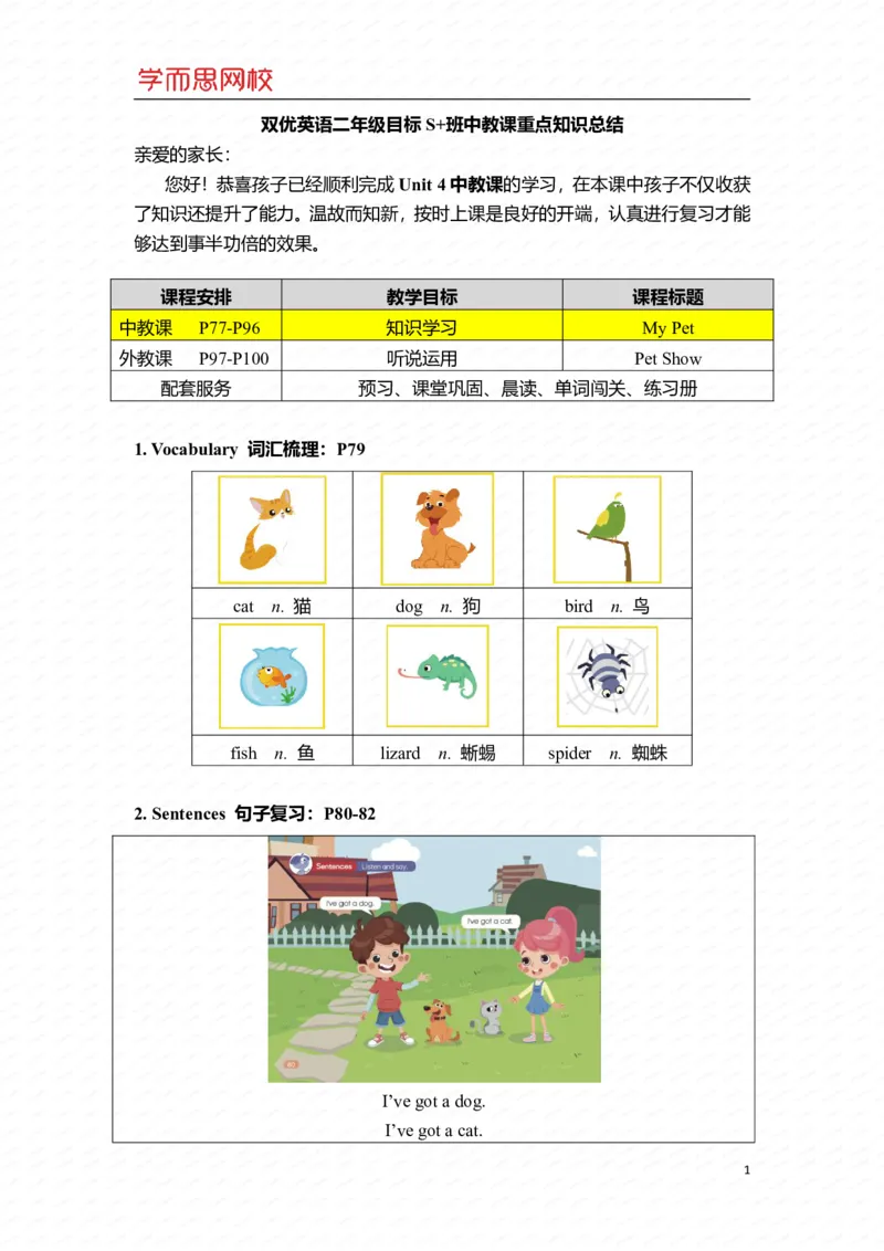 《二年级S加班U4-Ls1重点知识总结-e32f03ae5e2c_小学学而思全套_二年级全套_二年级直播课程_2020年暑假课程二年级_2020年暑假课程二年级英语_重点知识》第1页预览
