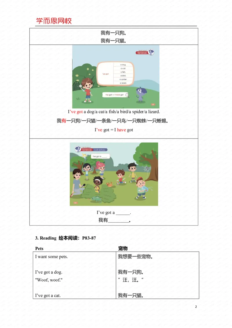 《二年级S加班U4-Ls1重点知识总结-e32f03ae5e2c_小学学而思全套_二年级全套_二年级直播课程_2020年暑假课程二年级_2020年暑假课程二年级英语_重点知识》第2页预览