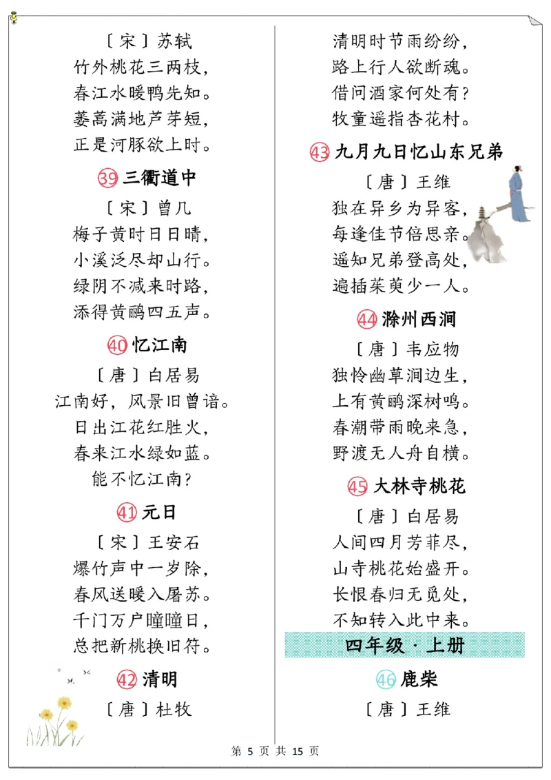 《1-6年级上下册必背古诗合集小学语文_2025秋小学语数英热门学习资料合集_1-6年级语文上下册《必背古诗篇目》》第5页预览