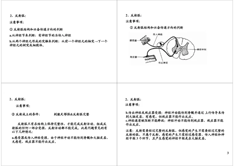 《神经调节-反射（一轮下）-74e620e56de3_学而思高三全套_高三录播课程各种版本_高三一轮二轮_29709-56高考生物一轮总复习（必修+选修1、3）_第29讲：神经调节-反射（一轮下）》第3页预览