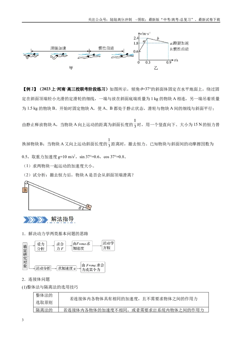 《大题01牛顿运动定律与直线运动（原卷版）_04-物理-高考总复习_专项复习_2024年_2024年新高考物理大题突破练习题限时集训试卷练习_资料》第3页预览