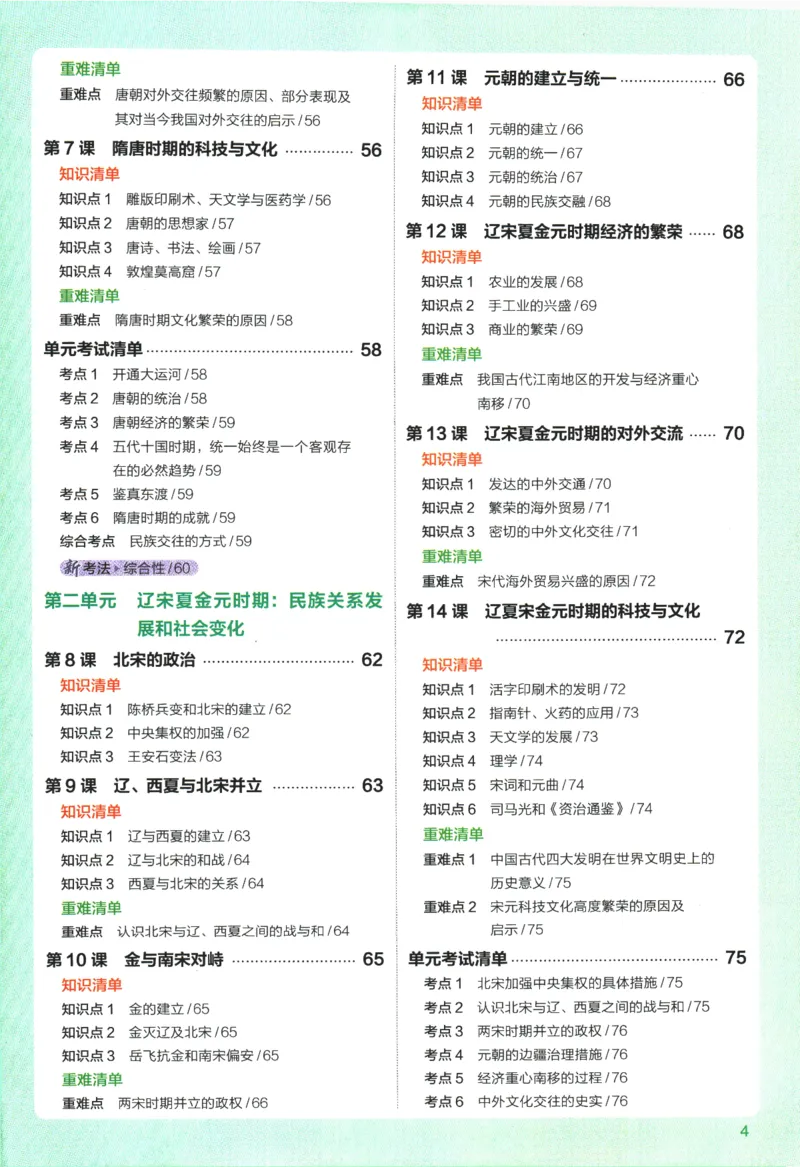 《2026版53初中知识清单-历史_2026版初中《53初中知识清单》初中9科全套（适配新教材）》第9页预览