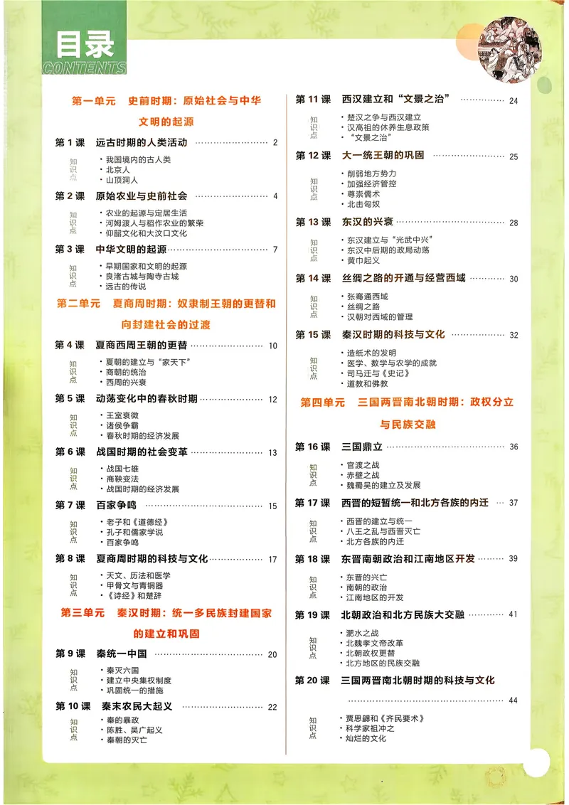 《2027《理想树•必刷题7上》历史狂K重点_2027版初中《必刷题》7年级上册（历史）》第3页预览