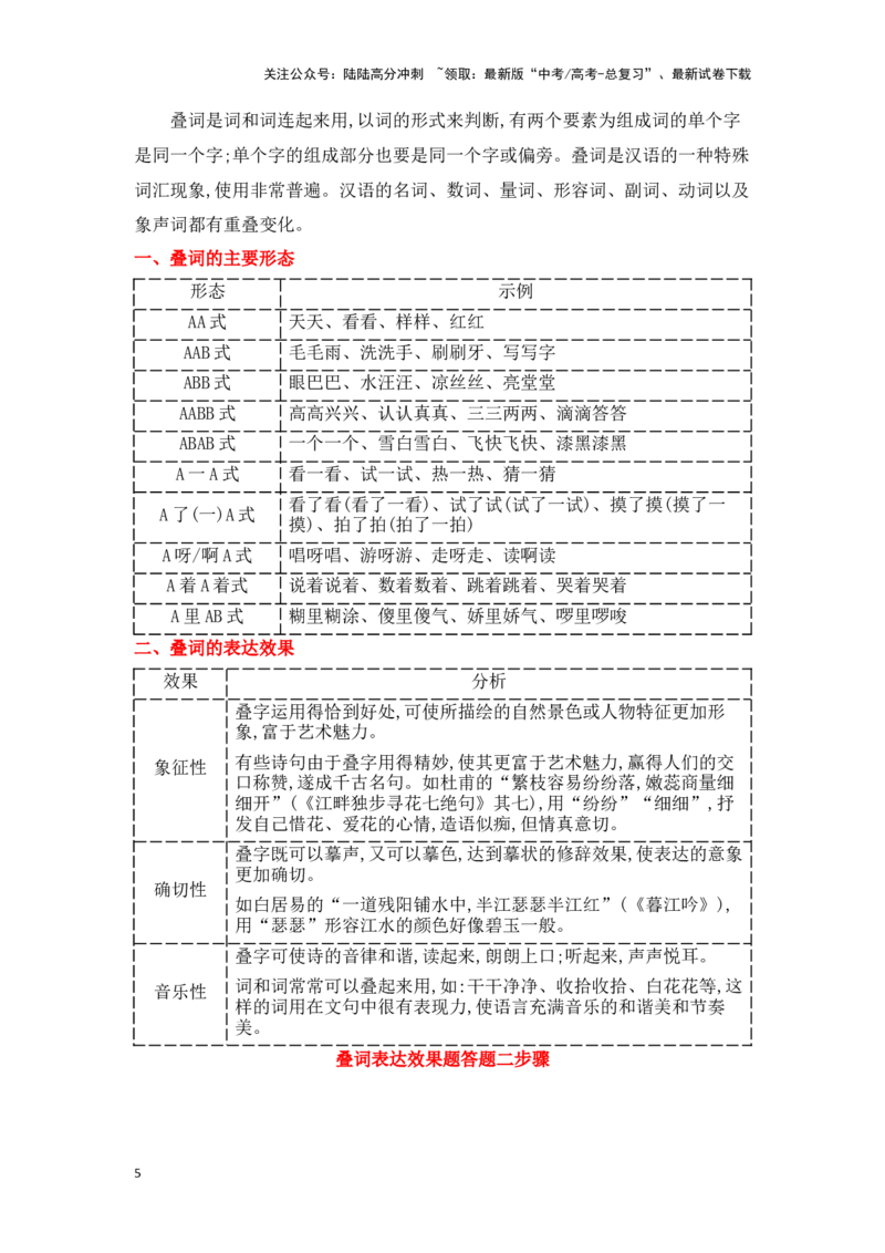 《新高考语文一轮复习语言文字应用专题十三：赏析词语表达效果（学生版）_一轮复习_2025年_2025年高考语文一轮复习一本通（全国通用）_资料》第5页预览