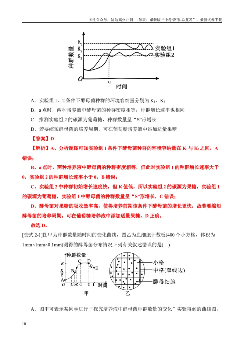 《易错点14生物与环境综合易错（8大陷阱）（教师版）_06-生物-高考总复习_专项复习_2025年_2025年高考生物考试易错题（新高考通用）》第10页预览