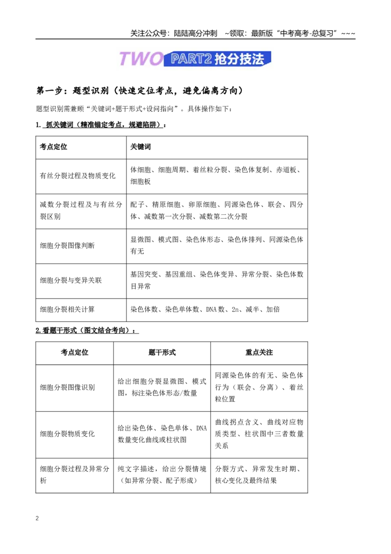 《抢分03有丝分裂和减数分裂（4大考向）（学生版）_06-生物-高考总复习_专项复习_2026年-生物高考专项复习_2026年高考生物终极冲刺讲练测（全国通用）-G459_2026版》第2页预览