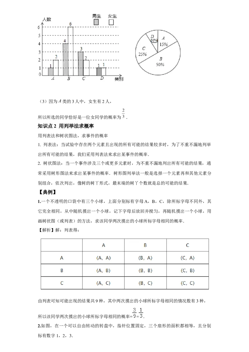 《第3讲概率初步_《初中数学•秋季三阶学生讲义分节》789年级(北师)_《初中数学•秋季三阶讲义》9年级(北师)_《初中数学•秋季三阶学生讲义解析》9年级(北师)尖子班》第10页预览
