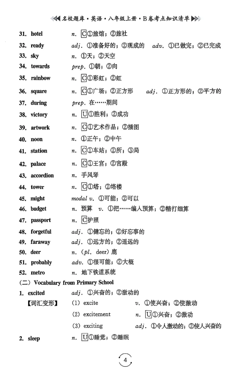 《B卷知识清单_26秋小学初中各机构教辅大合集（一本、教材帮、阳光同学、王朝霞、实验班、小典中点、上分卷、白欧、课堂笔记等等）_26秋初中教辅资料_26秋《名校题库》系列》第4页预览