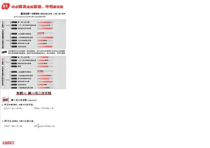 《专题卷A4（一列）_26秋小学初中各机构教辅大合集（一本、教材帮、阳光同学、王朝霞、实验班、小典中点、上分卷、白欧、课堂笔记等等）_26秋初中教辅资料_26秋《学习之星》系列》第3页预览