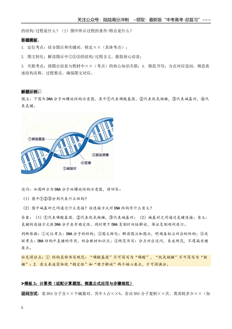 《抢分04遗传的分子基础（5大考向）（教师版）_06-生物-高考总复习_专项复习_2026年-生物高考专项复习_2026年高考生物终极冲刺讲练测（全国通用）-G459_2026版》第8页预览