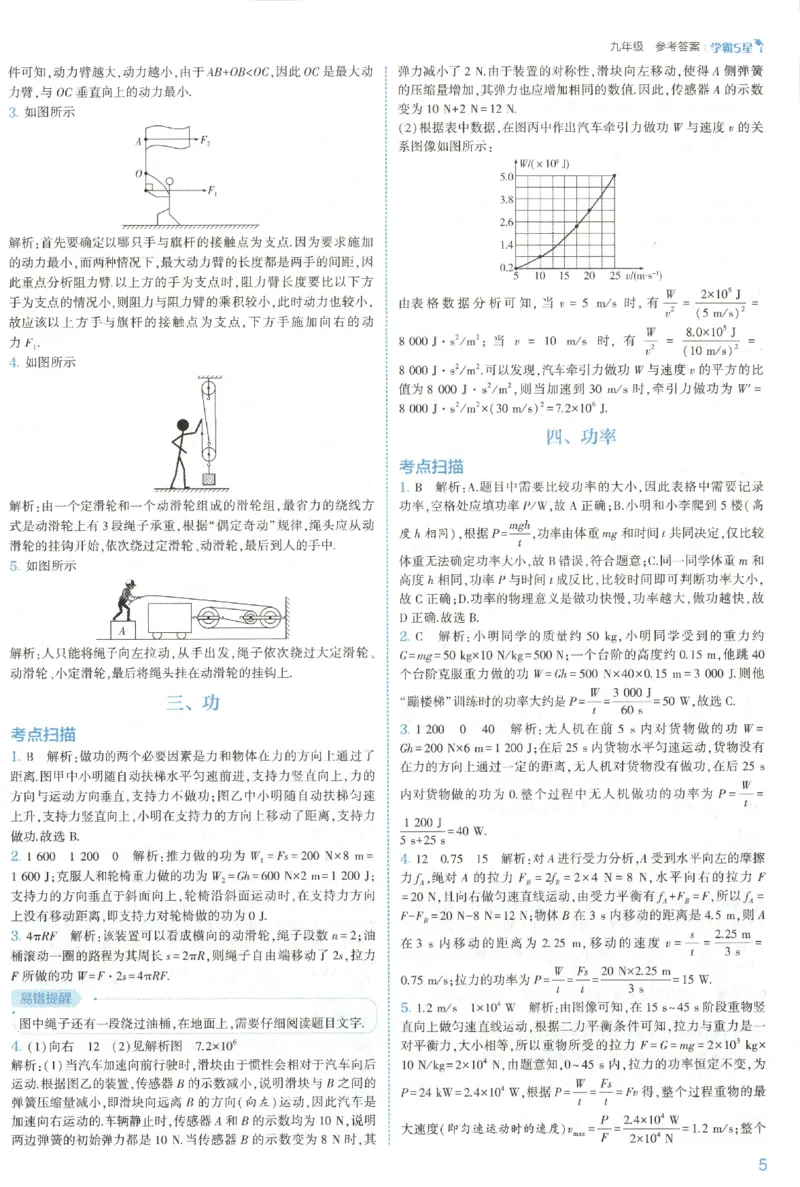 《九全册答案_2027版初中《5星学霸》9年级+中考（物理）（苏科）》第9页预览