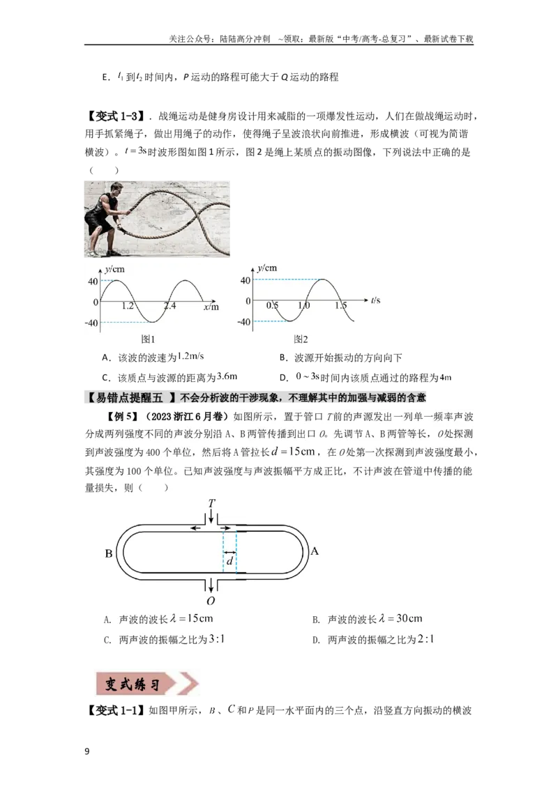 《易错点08振动和波.（3大陷阱）-备战2024年高考物理考试易错题（学生版）docx_04-物理-高考总复习_专项复习_2025年_2025年高考物理考试易错题（新高考通用）_资料_2024版》第9页预览