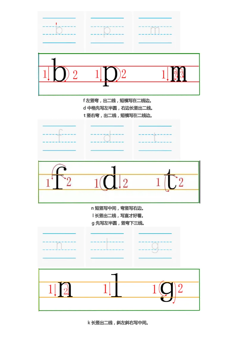 《1_数字+拼音+笔画书写规范_1年级上册同步教辅_1上语文_一上语文-拼音练习》第2页预览