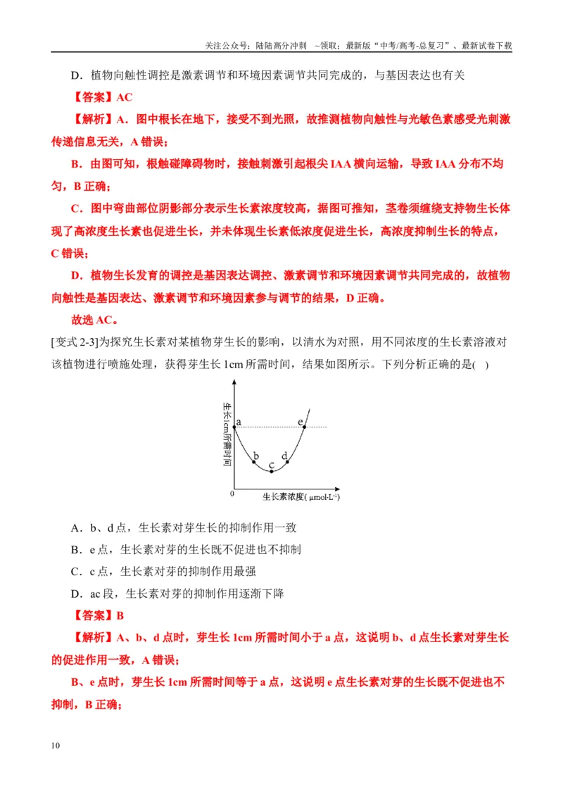 《易错点13植物激素的易错比较（4大陷阱）（教师版）_06-生物-高考总复习_专项复习_2025年_2025年高考生物考试易错题（新高考通用）》第10页预览