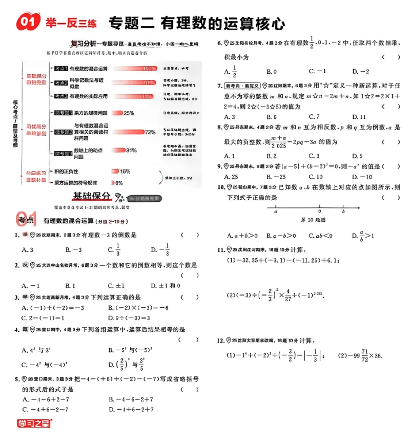 《专题卷A4（2列）_26秋小学初中各机构教辅大合集（一本、教材帮、阳光同学、王朝霞、实验班、小典中点、上分卷、白欧、课堂笔记等等）_26秋初中教辅资料_26秋《学习之星》系列》第7页预览