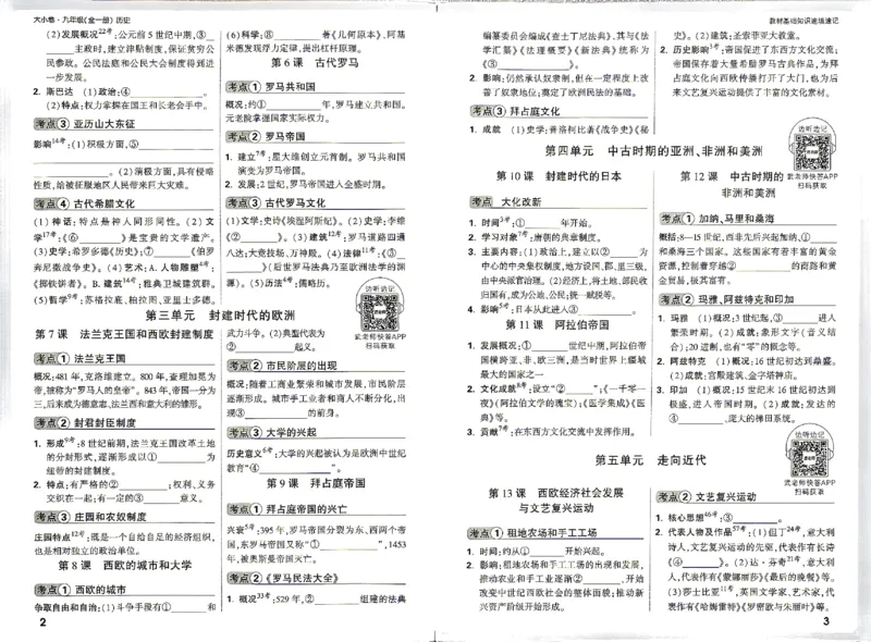 《2027《万唯中考•大小卷》历史9全教材基础知识_26秋小学初中各机构教辅大合集（一本、教材帮、阳光同学、王朝霞、实验班、小典中点、上分卷、白欧、课堂笔记等等）_26秋初中教辅资料》第3页预览