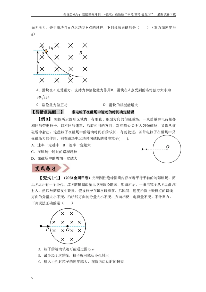《易错点11磁场-（4大陷阱）-备战2024年高考物理考试易错题（学生版）docx_04-物理-高考总复习_专项复习_2025年_2025年高考物理考试易错题（新高考通用）_资料_2024版》第5页预览