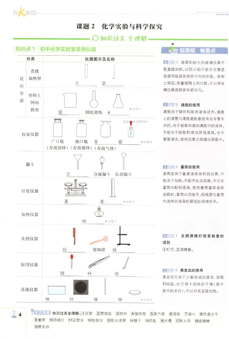 《2027《初中化学•必刷题》9上狂K重点_26秋小学初中各机构教辅大合集（一本、教材帮、阳光同学、王朝霞、实验班、小典中点、上分卷、白欧、课堂笔记等等）_26秋初中教辅资料》第8页预览
