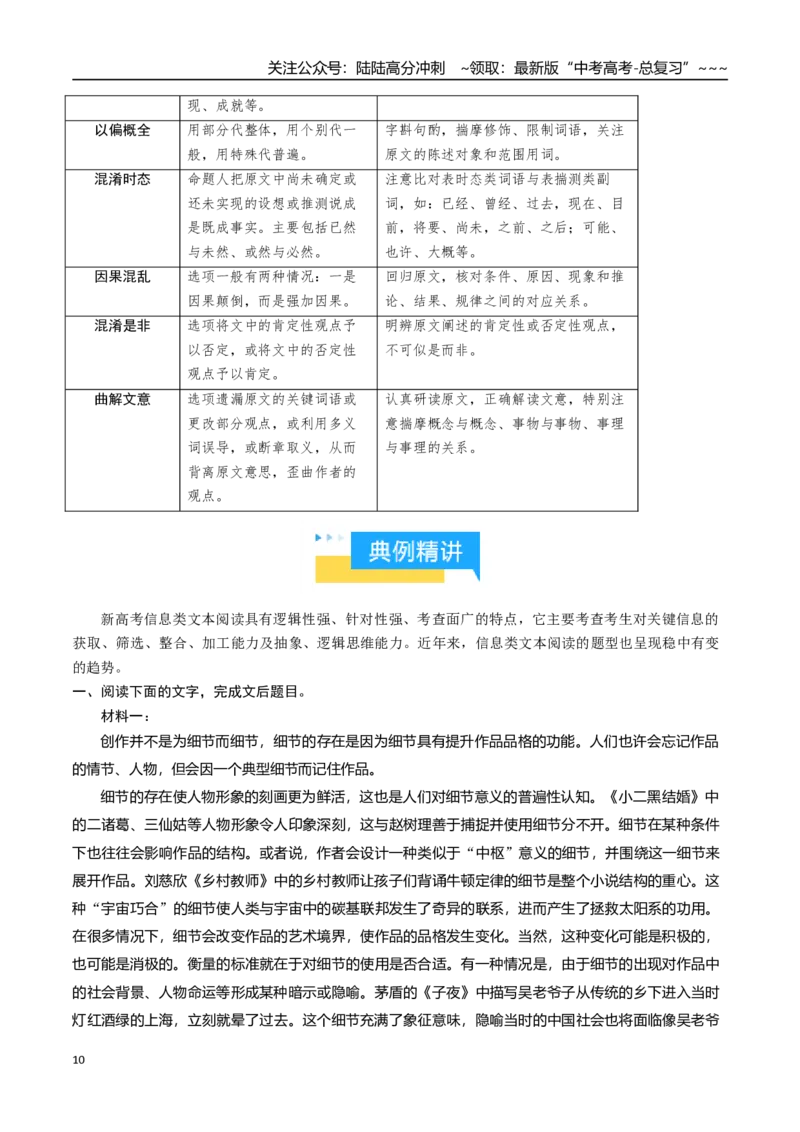 《抢分秘籍信息类文本解题秘籍（知识清单）（原卷版）_专项复习_2026年-语文专项复习_2026年高考语文终极冲刺讲练测（全国通用）-G459_2026版》第10页预览