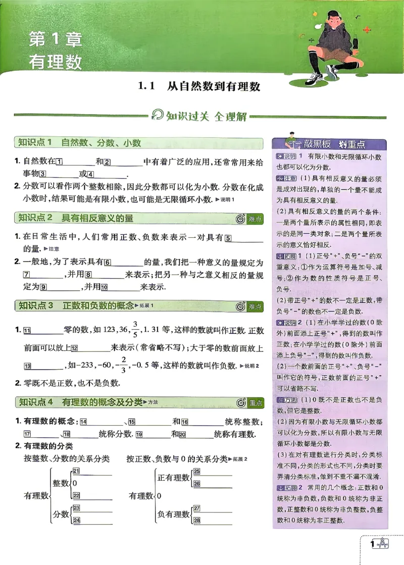 《狂K重点_2027版初中《必刷题》7年级上册（数学）（浙教版）》第2页预览