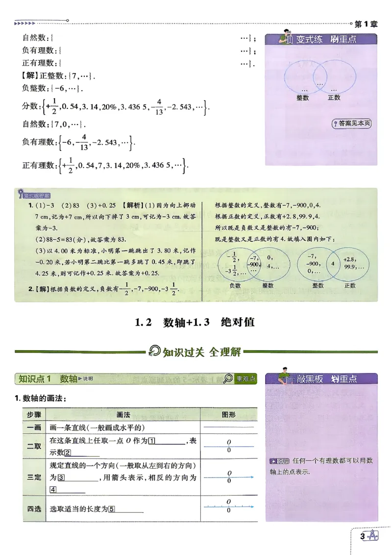 《狂K重点_2027版初中《必刷题》7年级上册（数学）（浙教版）》第4页预览