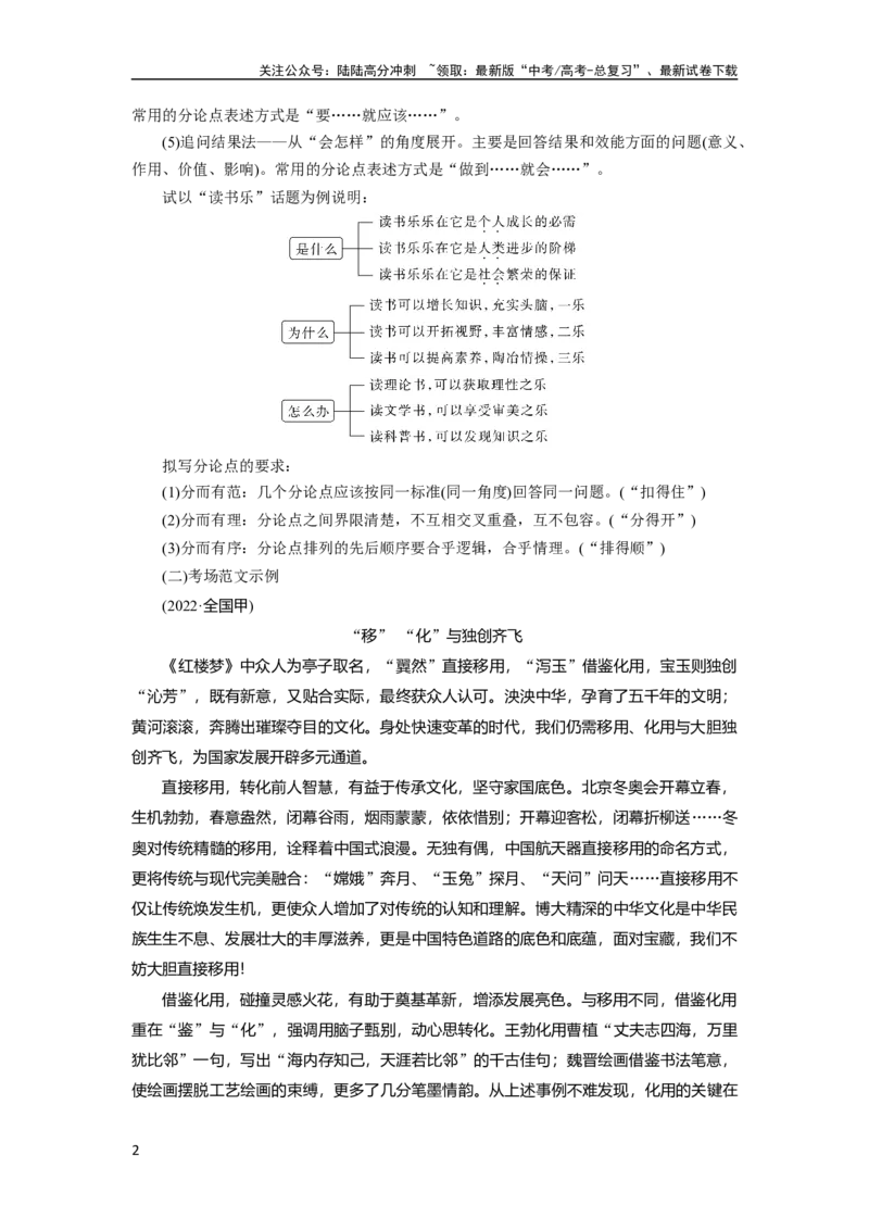 《板块10课时89　掌握议论文结构导图(常规式)——借助导图，形成思路_一轮复习_2024年_2024高考语文大一轮复习课件讲义新人教版知识总结_2024年高考语文一轮复习讲义（部编新高考版）》第2页预览