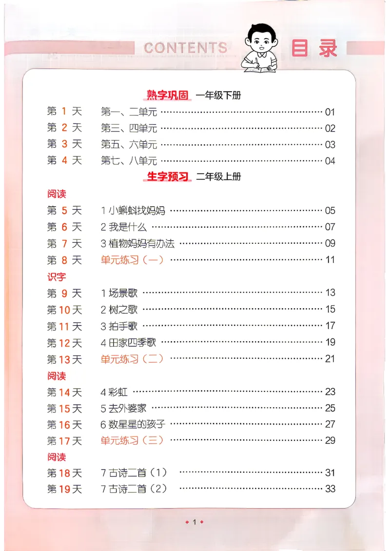 《26秋1升2《暑假练字贴》_26秋小学初中各机构教辅大合集（一本、教材帮、阳光同学、王朝霞、实验班、小典中点、上分卷、白欧、课堂笔记等等）_26秋小学教辅资料》第4页预览