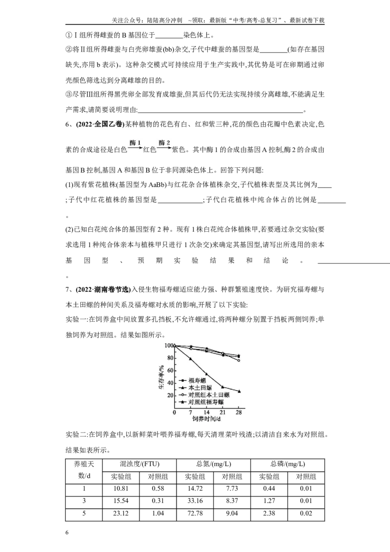 《必刷题型五长句子作答（含原因机理等20）(原卷版)_06-生物-高考总复习_专项复习_2024年_2024年高考生物学总复习高频考点必刷900题高考题_资料》第6页预览