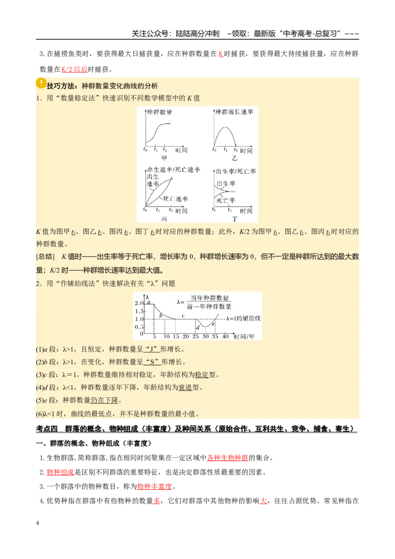 《抢分清单09生物与环境（12大考点+7大易错）（核心知识必背）_06-生物-高考总复习_专项复习_2026年-生物高考专项复习_2026年高考生物抢分秘籍（新高考专用）-G221_2026版》第4页预览