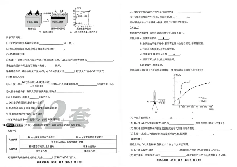 《化学42套主册A3_2027版初中《必刷题42套新卷》（化学）（辽宁专用）》第7页预览