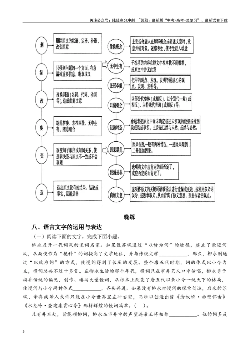 《新高考语文二轮复习晨读晚练60天（第43天）-（全国通用）-12页_二轮复习_2025年_2025年新高考语文二轮复习晨读晚练60天（全国通用）_资料_2025版》第5页预览