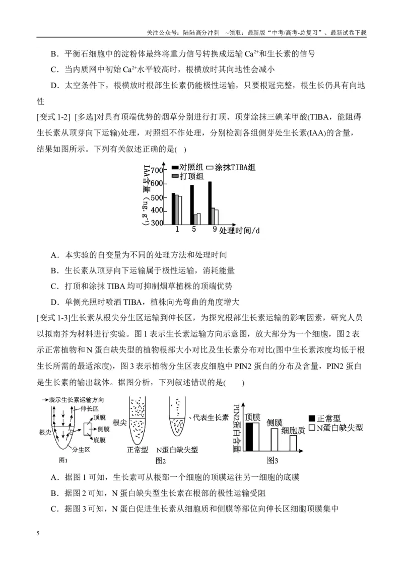 《易错点13植物激素的易错比较（4大陷阱）（学生版）_06-生物-高考总复习_专项复习_2025年_2025年高考生物考试易错题（新高考通用）》第5页预览