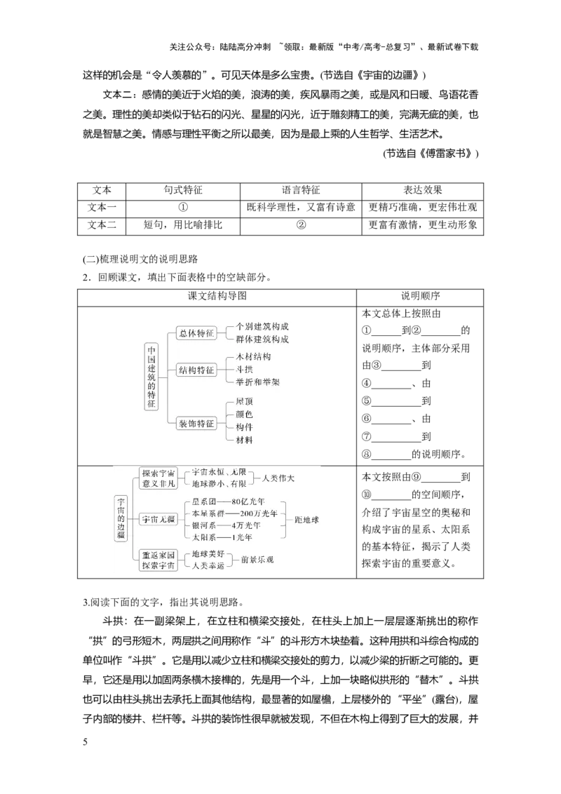 《板块一　学案5　分析文本特色(实用类)——关注“两体”，“篇”“类”结合_一轮复习_2025年_2025年大一轮复习讲义人教版语文_资料_1-资料_大一轮复习讲义学生专用_全书_大一轮复习讲义》第5页预览