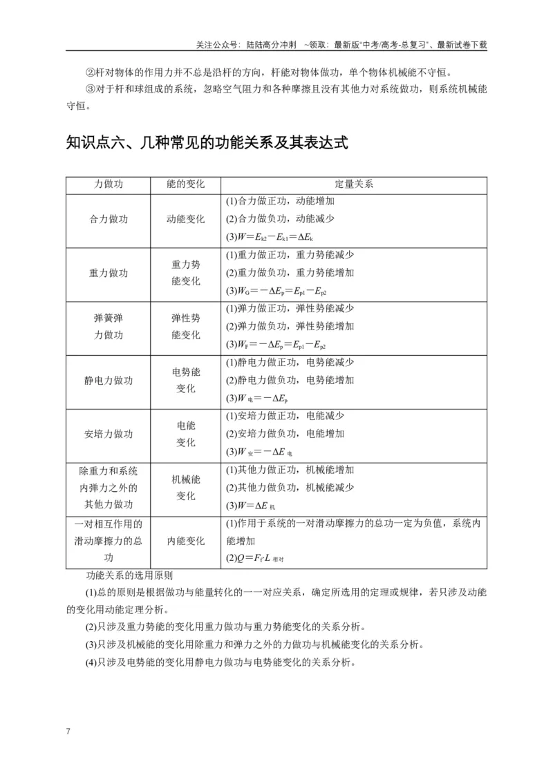 《易错点06使用功和能关系解决力学问题（4陷阱点6考点6题型）（教师版）_04-物理-高考总复习_专项复习_2025年_2025年高考物理考试易错题（新高考通用）_资料_2025版》第7页预览