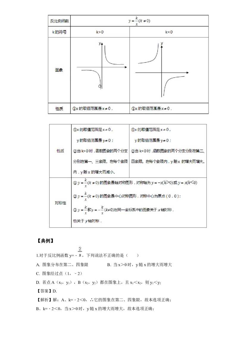 《第7讲反比例函数的图象及其解析式_《初中数学•秋季三阶学生讲义分节》789年级(北师)_《初中数学•秋季三阶讲义》9年级(北师)_《初中数学•秋季三阶学生讲义解析》9年级(北师)尖子班》第5页预览