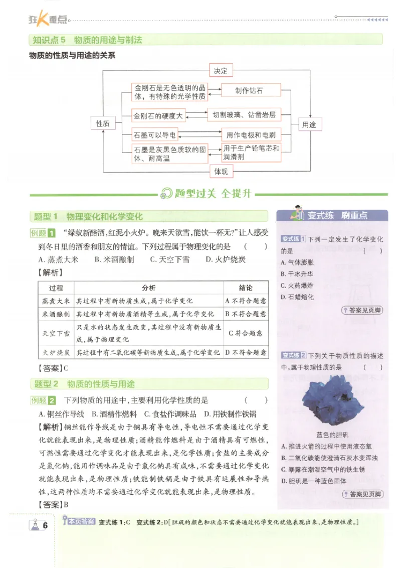 《2027版初中《必刷题》9年级上册（化学）（沪教）狂K重点_2027版初中《必刷题》9年级上册（化学）（沪教）》第10页预览