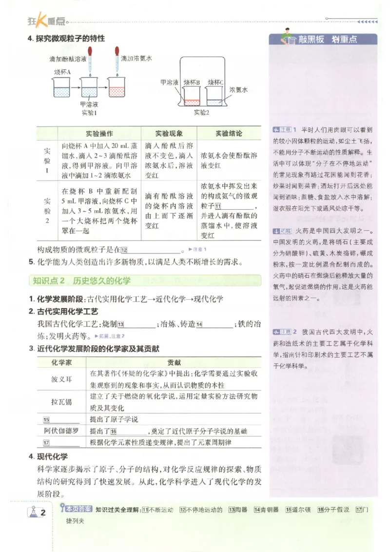 《2027版初中《必刷题》9年级上册（化学）（沪教）狂K重点_2027版初中《必刷题》9年级上册（化学）（沪教）》第6页预览