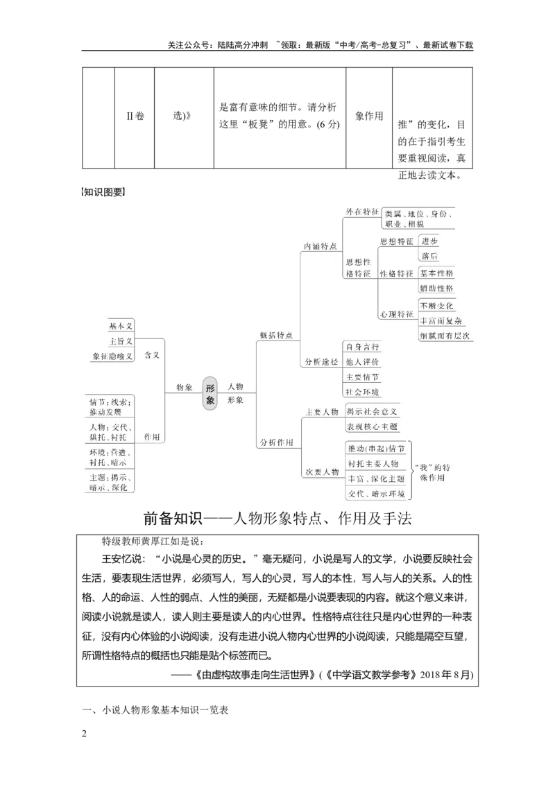 《板块2小说阅读课时9　分析概括形象——因形悟神，立象尽意_一轮复习_2024年_2024高考语文大一轮复习课件讲义新人教版知识总结_2024年高考语文一轮复习讲义（部编新高考版）》第2页预览