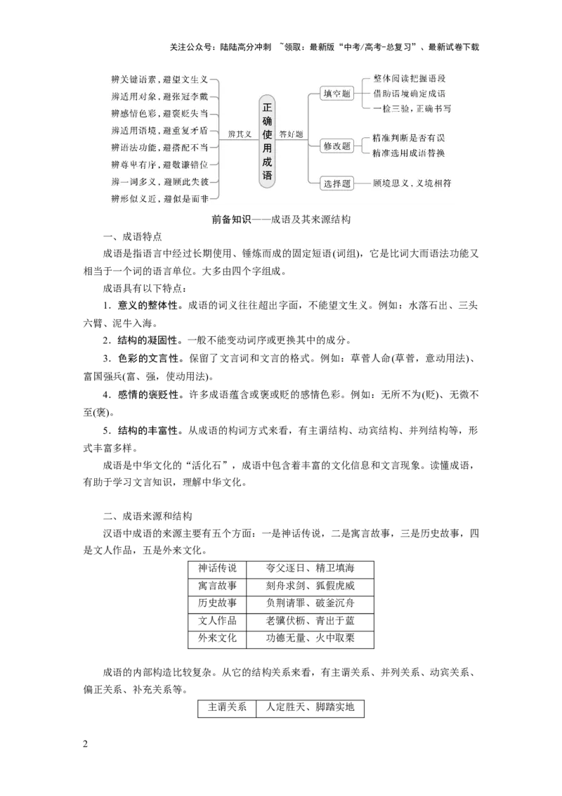 《板块八　学案69　正确使用成语——识义记形，义境相符_一轮复习_2025年_2025年大一轮复习讲义人教版语文_资料_1-资料_大一轮复习讲义学生专用_全书_大一轮复习讲义_板块八　语言文字运用》第2页预览