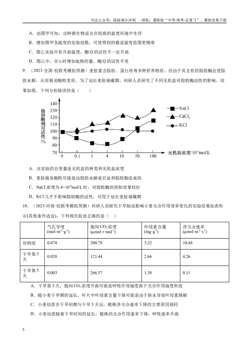 《必刷15科学探究思维（共60题）（学生版）_06-生物-高考总复习_专项复习_2024年_2024年新高考生物总复习高频考点必刷800题_2024版》第5页预览