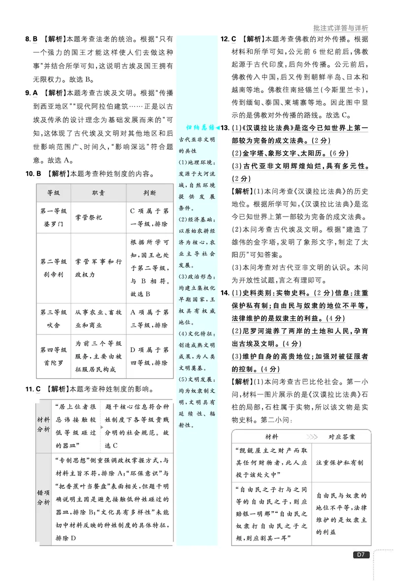 《26秋九上历史必刷题答案_26秋小学初中各机构教辅大合集（一本、教材帮、阳光同学、王朝霞、实验班、小典中点、上分卷、白欧、课堂笔记等等）_26秋初中教辅资料_26秋《必刷题》系列》第8页预览