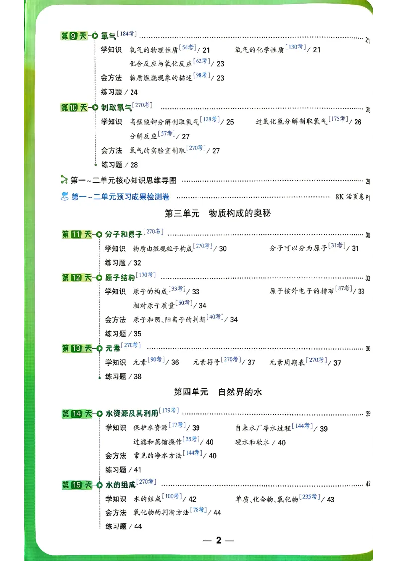 《化学_26秋小学初中各机构教辅大合集（一本、教材帮、阳光同学、王朝霞、实验班、小典中点、上分卷、白欧、课堂笔记等等）_26秋初中教辅资料_26秋《万唯》系列》第3页预览