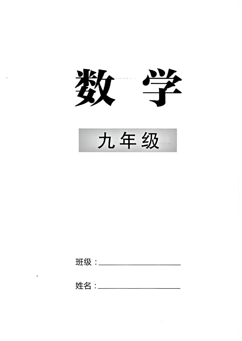 《2027版九年级（下册）数学名校压轴题_26秋小学初中各机构教辅大合集（一本、教材帮、阳光同学、王朝霞、实验班、小典中点、上分卷、白欧、课堂笔记等等）_26秋初中教辅资料》第1页预览