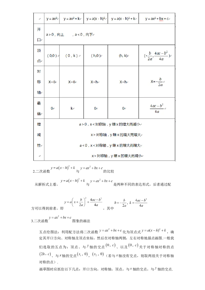 《第10讲二次函数的图像与性质_《初中数学•秋季三阶学生讲义分节》789年级(北师)_《初中数学•秋季三阶讲义》9年级(北师)_《初中数学•秋季三阶学生讲义解析》9年级(北师)基础班》第5页预览