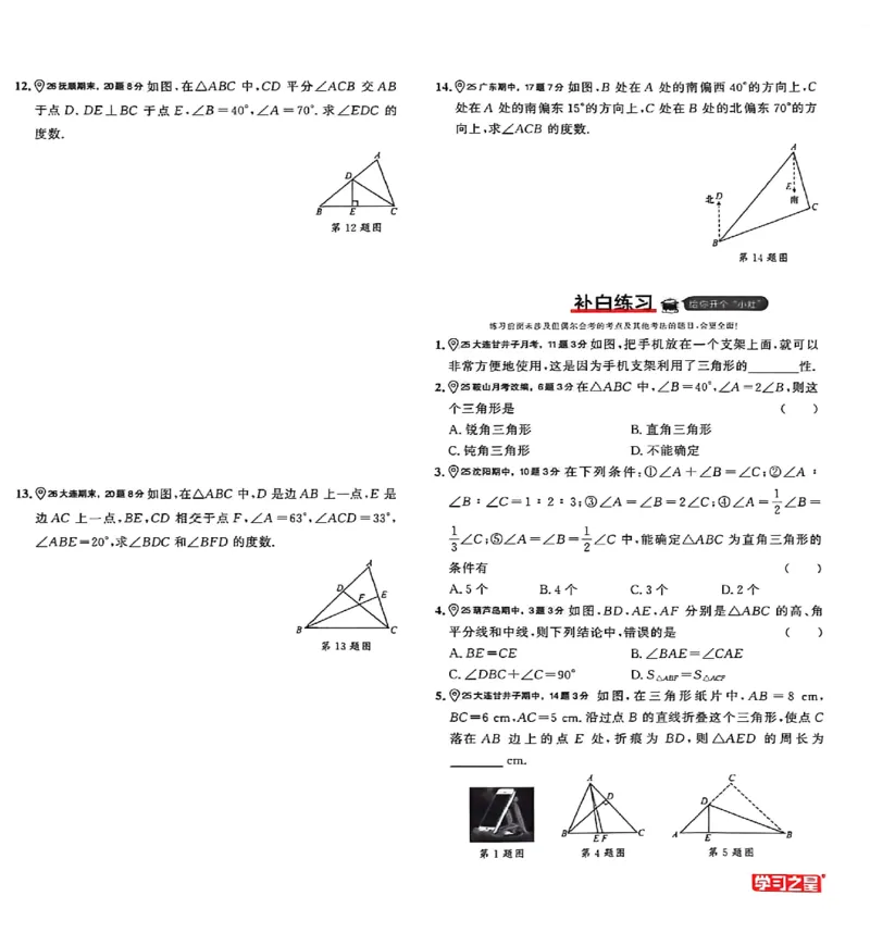 《专题卷A4(两列）_26秋小学初中各机构教辅大合集（一本、教材帮、阳光同学、王朝霞、实验班、小典中点、上分卷、白欧、课堂笔记等等）_26秋初中教辅资料_26秋《学习之星》系列》第5页预览