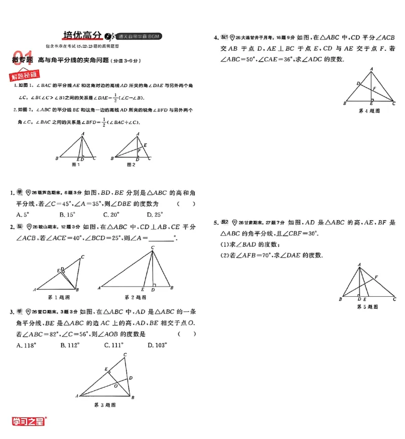 《专题卷A4(两列）_26秋小学初中各机构教辅大合集（一本、教材帮、阳光同学、王朝霞、实验班、小典中点、上分卷、白欧、课堂笔记等等）_26秋初中教辅资料_26秋《学习之星》系列》第6页预览