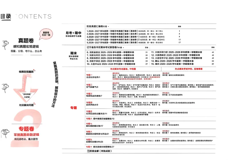 《九上化学专题卷A4（一列）(1)_26秋小学初中各机构教辅大合集（一本、教材帮、阳光同学、王朝霞、实验班、小典中点、上分卷、白欧、课堂笔记等等）_26秋初中教辅资料》第2页预览
